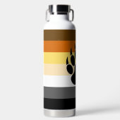 Zeer kool Gay Beer Pride Flag Beer Paw Waterfles (Voorkant)