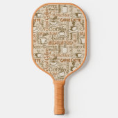 Zeer kool Java Coffee Espresso Caffe Latte Pickleball Paddle (Voorkant)