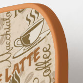 Zeer kool Java Coffee Espresso Caffe Latte Pickleball Paddle (Links Detail)