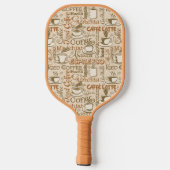 Zeer kool Java Coffee Espresso Caffe Latte Pickleball Paddle (Achterkant)
