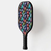 Zeer kool kleurrijk abstract ontwerp pickleball paddle (Links)