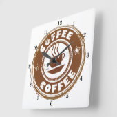 Zeer kool koffieluis wandklok (Hoek)