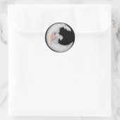 Zeer kool Man op de Stickers van de Moon Round (Tas)