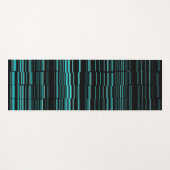 Zeer kool Matig Blauwgroen gestreept Yogamat (Voorkant (horizontaal))