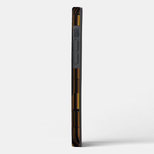 Zeer kool Matig Oranje gestreept Case-Mate iPhone Case (Achterkant / Links)