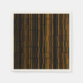 Zeer kool Matig Oranje gestreept Servet (Voorkant)