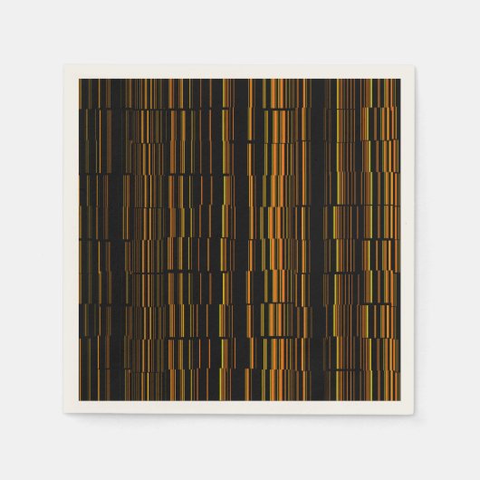 Zeer kool Matig Oranje gestreept Servet (Voorkant)