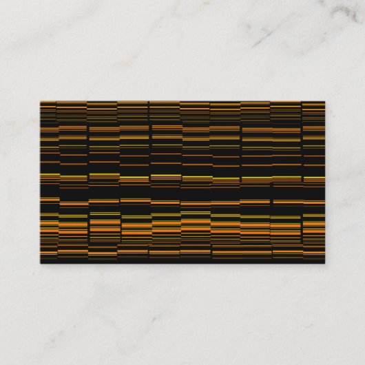 Zeer kool Matig Oranje gestreept Visitekaartje (Voorkant)