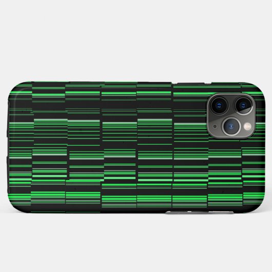 Zeer kool Modern Green Striped Case-Mate iPhone Case (Achterkant (horizontaal))