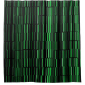 Zeer kool Modern Green Striped Douchegordijn (Voorkant)