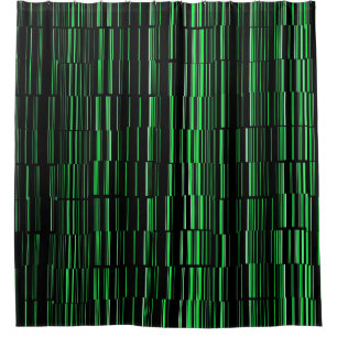 Zeer kool Modern Green Striped Douchegordijn