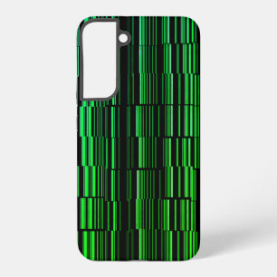 Zeer kool Modern Green Striped Samsung Galaxy Hoesje