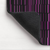 Zeer kool Modern Magenta Striped Muismat (Hoek)