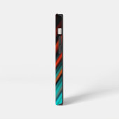 Zeer kool Modern Multicolored Striped iPhone Hoesje (Linkerkant)