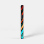 Zeer kool Modern Multicolored Striped iPhone Hoesje (Rechterkant)