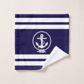 Zeer kool Nautical Anchor Patroon Bad Handdoek (Wasdoekje)