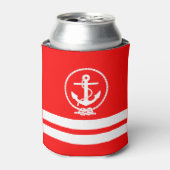 Zeer kool Nautical Anchor Patroon Blikjeskoeler (Blikje Voorkant)