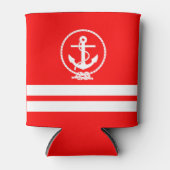 Zeer kool Nautical Anchor Patroon Blikjeskoeler (Voorkant)