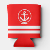 Zeer kool Nautical Anchor Patroon Blikjeskoeler (Achterkant)