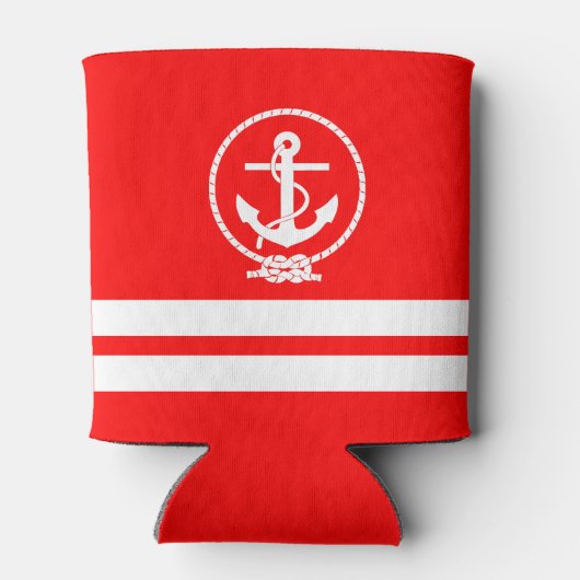 Zeer kool Nautical Anchor Patroon Blikjeskoeler (Achterkant)