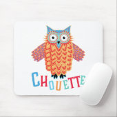 Zeer kool Owl French Pun Muismat (Met muis)