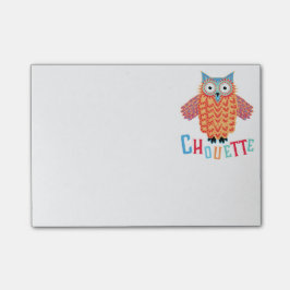 Zeer kool Owl French Pun Post-it® Notes