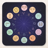 Zeer kool Zodiac Onderzetter Set (Voorkant)