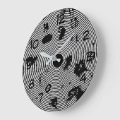 Zeer kool zwart-wit Abstract patroon Grote Klok (Hoek)