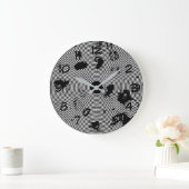 Zeer kool zwart-wit Abstract patroon Grote Klok (Huis)