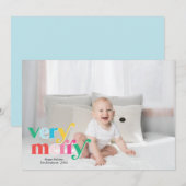 Zeer kort voor feestdag feestdagenkaart (Voorkant / Achterkant)