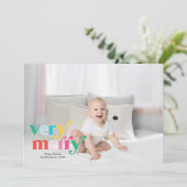 Zeer kort voor feestdag feestdagenkaart (Staand voorkant)