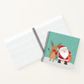 Zeer korte kerstman en rendierlijk Guestbook Notitieboek (Binnen)