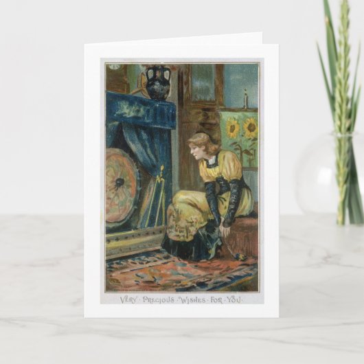 Zeer Kostbare Wensen voor u, Victoriaans Kerstmis Feestdagen Kaart (Voorkant)