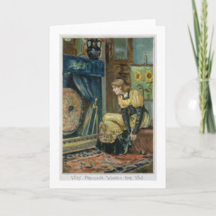 Zeer Kostbare Wensen voor u, Victoriaans Kerstmis Feestdagen Kaart