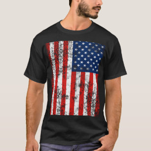 Zeer koude Amerikaanse vlag T-shirt