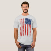 Zeer koude Amerikaanse vlag T-shirt (Voorkant volledig)