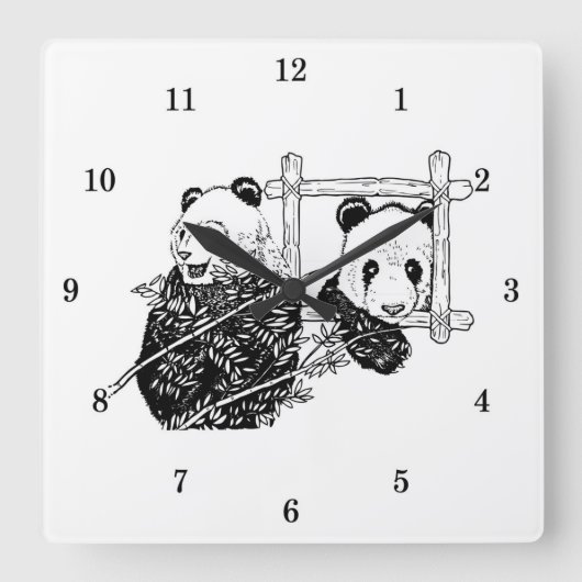 Zeer koude Beer wandklok (Voorkant)