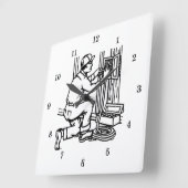 Zeer koude, elektriciens wandklok (Hoek)