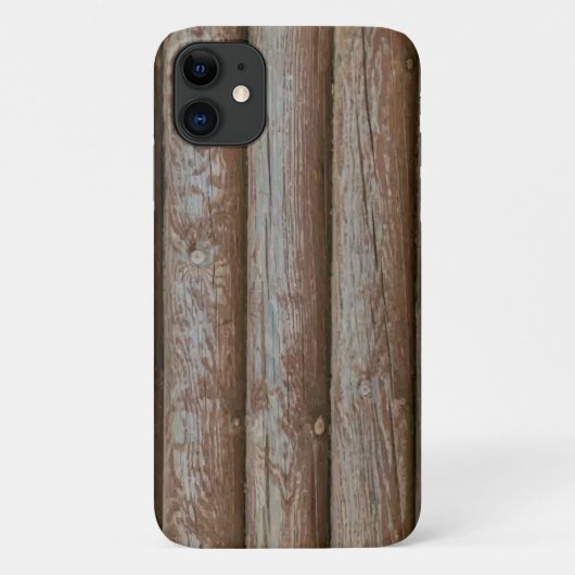 Zeer koude gesimuleerde houten planken iPhone draa Case-Mate iPhone Case (Achterkant)