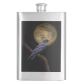 Zeer koude, Gothic Style Raven en Mon Flask Heupfles (Voorkant)