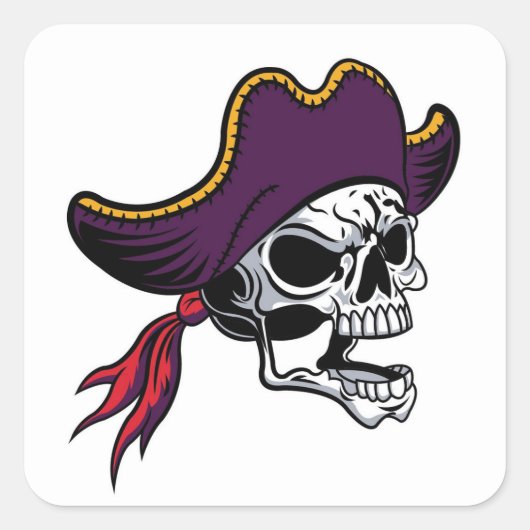 Zeer koude halloween Pirate Sticker Set (Voorkant)