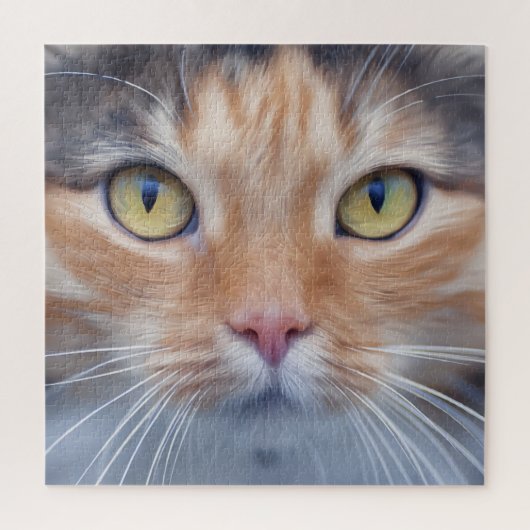 Zeer koude kat Face Jigzaag Puzzle Legpuzzel (Verticaal)