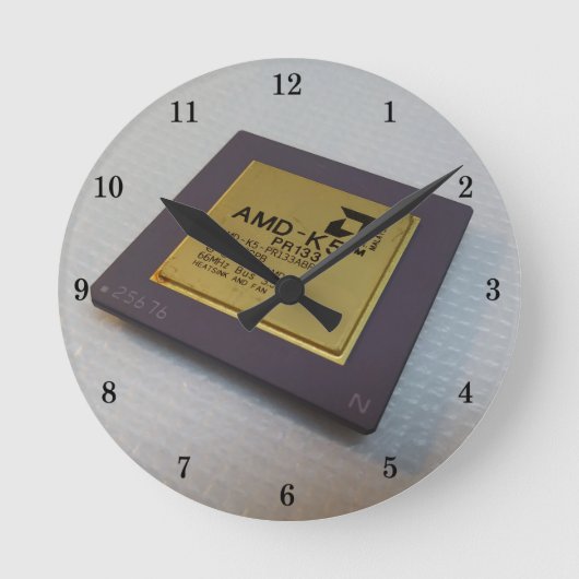 Zeer koude microprocessor wandklok (Voorkant)