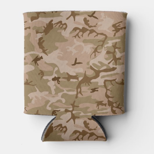 Zeer koude, militaire woestijn, bruin Camo Blikjeskoeler (Voorkant)