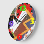 Zeer koude, moderne ontwerpwandklok grote klok (Hoek)