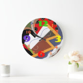 Zeer koude, moderne ontwerpwandklok grote klok (Huis)