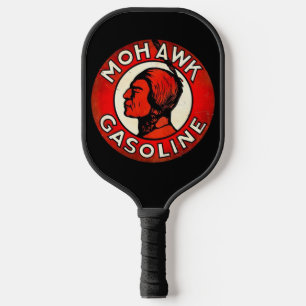 Zeer koude Mohawk Gasoline Sign Pickleball Paddle