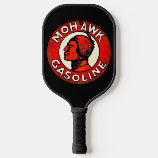Zeer koude  Mohawk Gasoline Sign Pickleball Paddle (Voorkant)