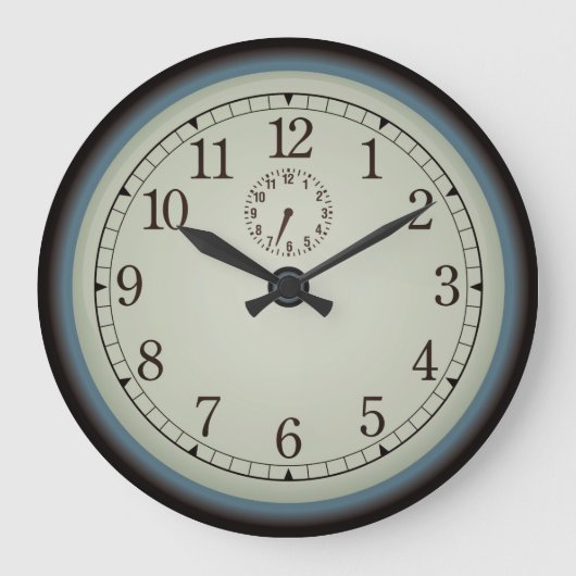 Zeer koude, oude wandklok (Voorkant)