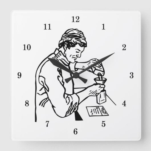 Zeer koude scheikundige wandklok (Voorkant)